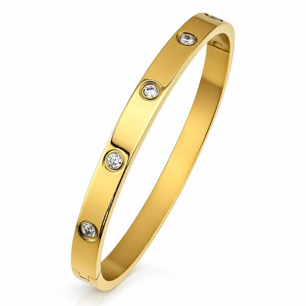 PVD Gold-Plated Stainless Steel Bracelet - Intensity