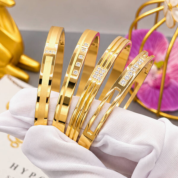 PVD Gold-Plated Stainless Steel Bracelet - Intensity
